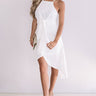 Gorgeous Girl Front Tie Midi In White Image - 1