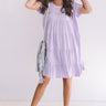 Beyond Basic Babydoll Dress in Dusty Purple Image - 1