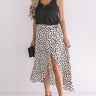 Spotted At The Met Wrap Skirt in Cream Image - 1