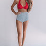 Coolers In Capri Gingham High Waist Bikini Bottom Image - 1
