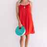 Chicest Of All Satin Dress In Red Image - 1