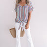 Hey, Happy Hour Stripe Top in Lavender Image - 1