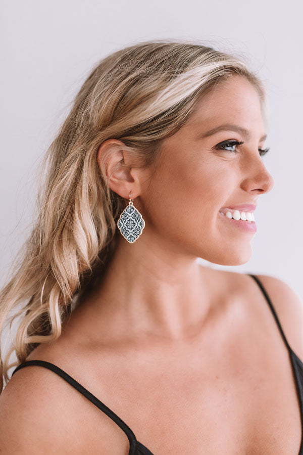 Tropical Sensation Earrings In Black