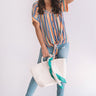 Hey, Happy Hour Stripe Top in Persimmon Image - 1