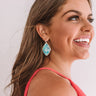 Tropical Sensation Earrings In Turquoise Image - 1