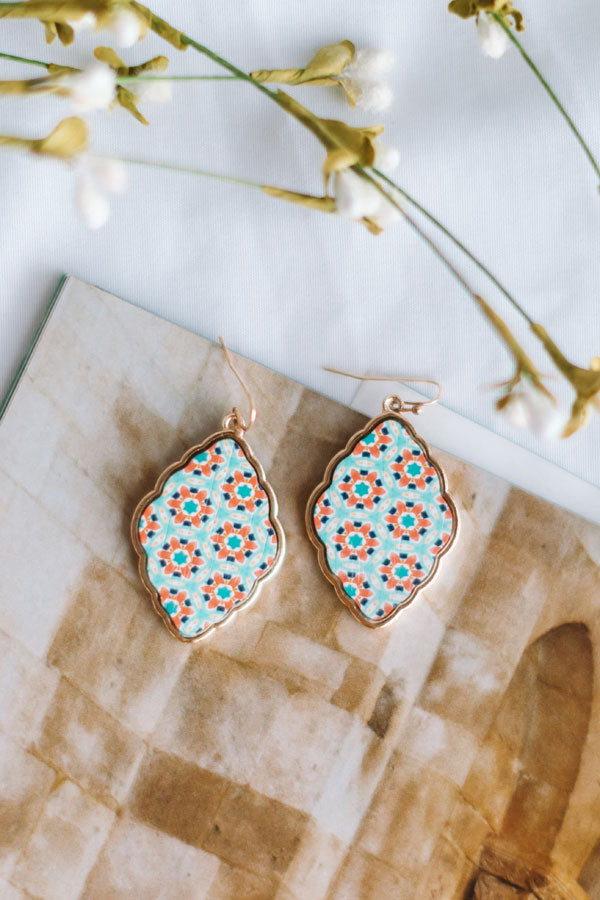 Tropical Sensation Earrings In Mint