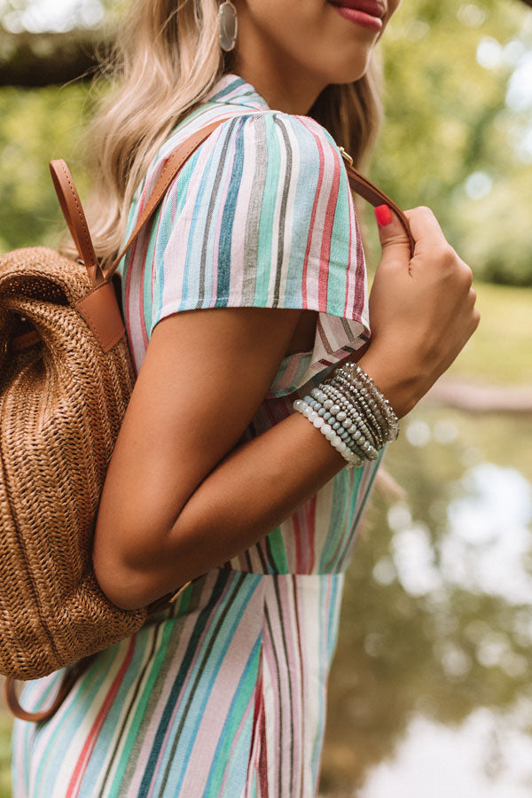 Better In L.A Bracelet Set In Dark Grey