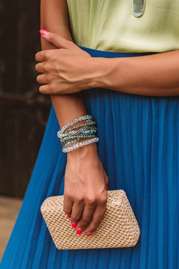Better In L.A Bracelet Set In Light Slate