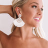 Perfect In Paradise Earrings In White Image - 1