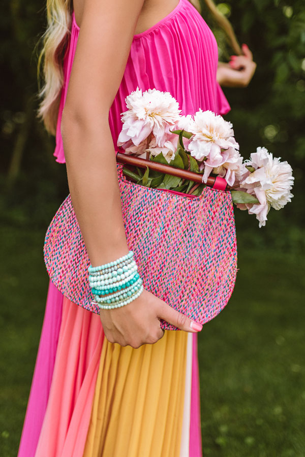 Gelato And Smiles Tote In Pink