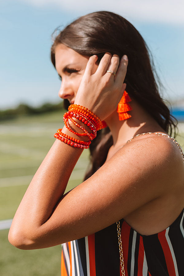 Better In L.A Bracelet Set In Tangerine