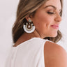 Met Gala Moment Earrings In White Image - 1