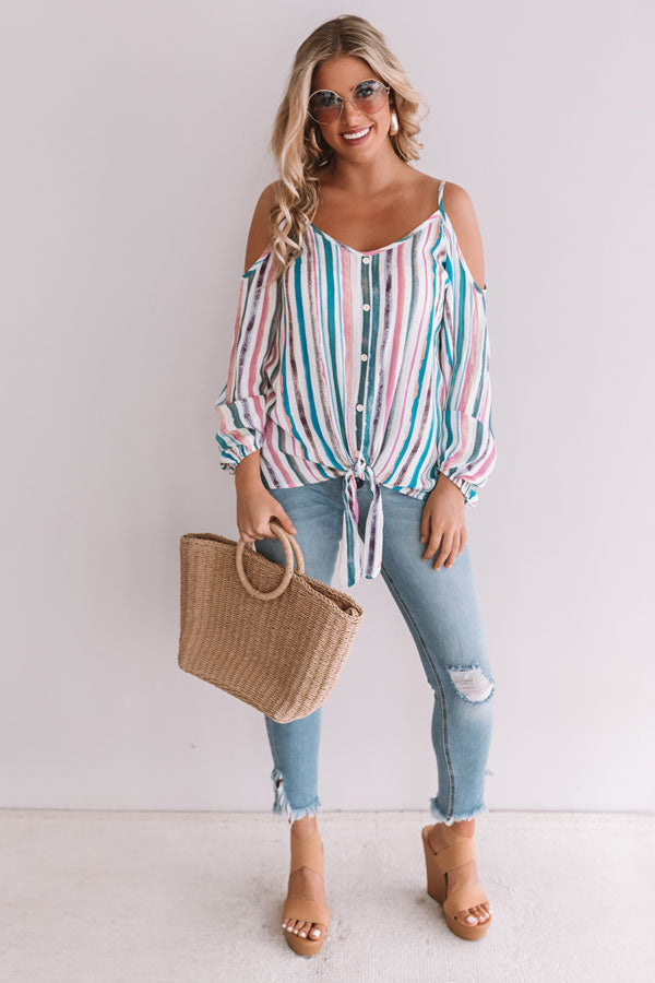 Cali Insider Stripe Top Image - 1