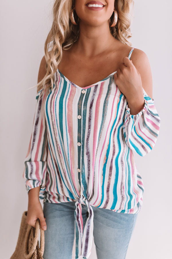 Cali Insider Stripe Top Image - 2