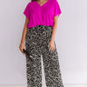 Effortless Style Shift Top In Fuchsia Image - 1