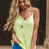 Staycation Smiles Shift Tank In Lime Punch Image - 1