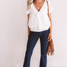 Give Me Goodluck Ruffle Top In White Image - 1