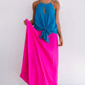 Kisses In Florence Pleated Skirt In Hot Pink Image - 1