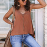 Everyday Perfection Shift Tank In Cinnamon Image - 1