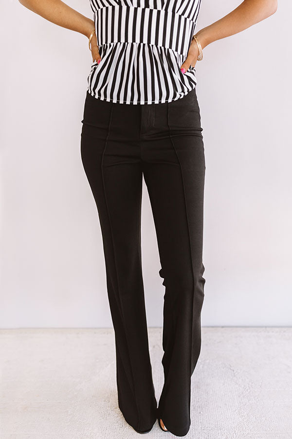 Stealing The Show High Waist Trousers In Black