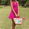 Wine And Wishes Front Tie Dress In Orchid Image - 1