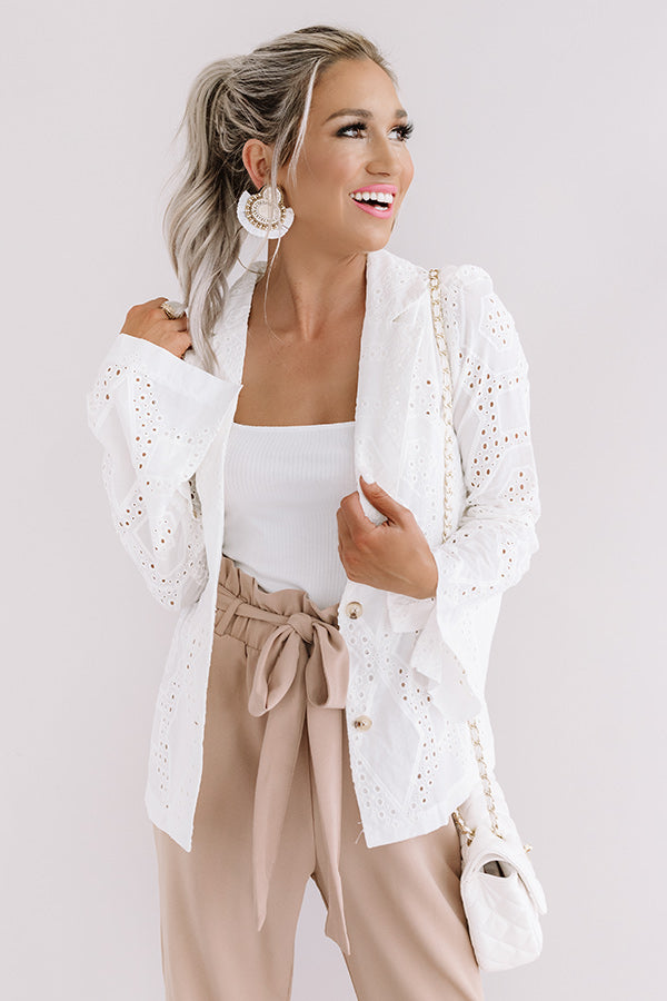 Believe The Hype Eyelet Blazer