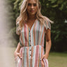 Cute By Design Stripe Romper In Pink Image - 1