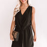 Party On Deck Front Tie Dress In Black Image - 1