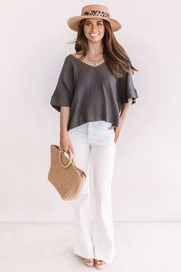 Secret Crushes Shift Top In Royal Plum