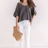 Secret Crushes Shift Top In Royal Plum Image - 1