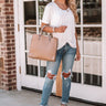 The Kately Midrise Distressed Skinny In Medium Wash Image - 1