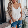 Haute In The Heat Shift Tank In Cream Image - 1