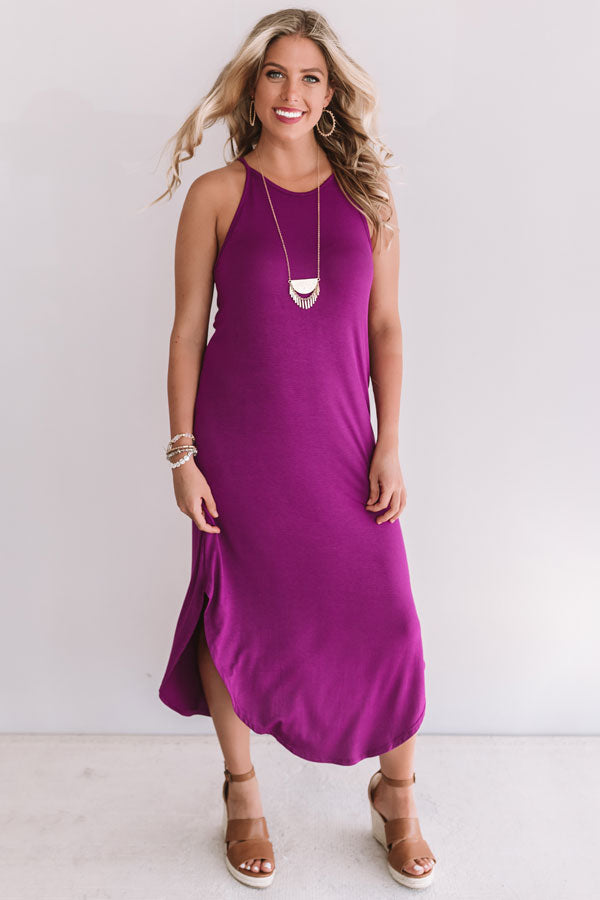 Coasts And Cocktails T-Shirt Midi In Orchid