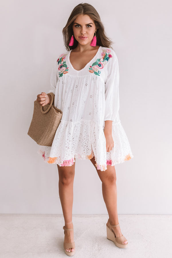 Havana Happy Embellished Babydoll Tunic