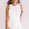 Casual Elegance Romper In White Image - 1