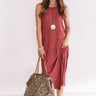 Coasts And Cocktails T-Shirt Midi In Rustic Rose Image - 1