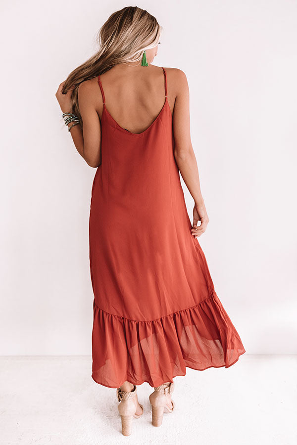 Your'e My Sweetheart Midi In Scarlet Image - 3