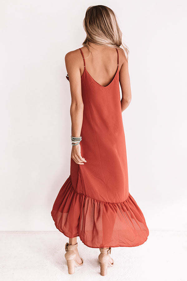Your'e My Sweetheart Midi In Scarlet Image - 4