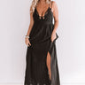 Setting Sail To Santorini Eyelet Maxi In Black Image - 1
