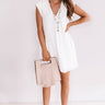 Sea Breeze Bliss Shift Dress In White Image - 1