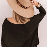 Barcelona On My Mind Leopard Hat In Tan Image - 1