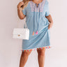 Margaritas In Hand Embroidered Shift Dress Curves Image - 1