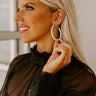 Red Carpet Runway Hoop Earrings In Silver Image - 1