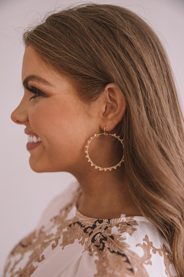 Starlit Moment Earrings In Champagne