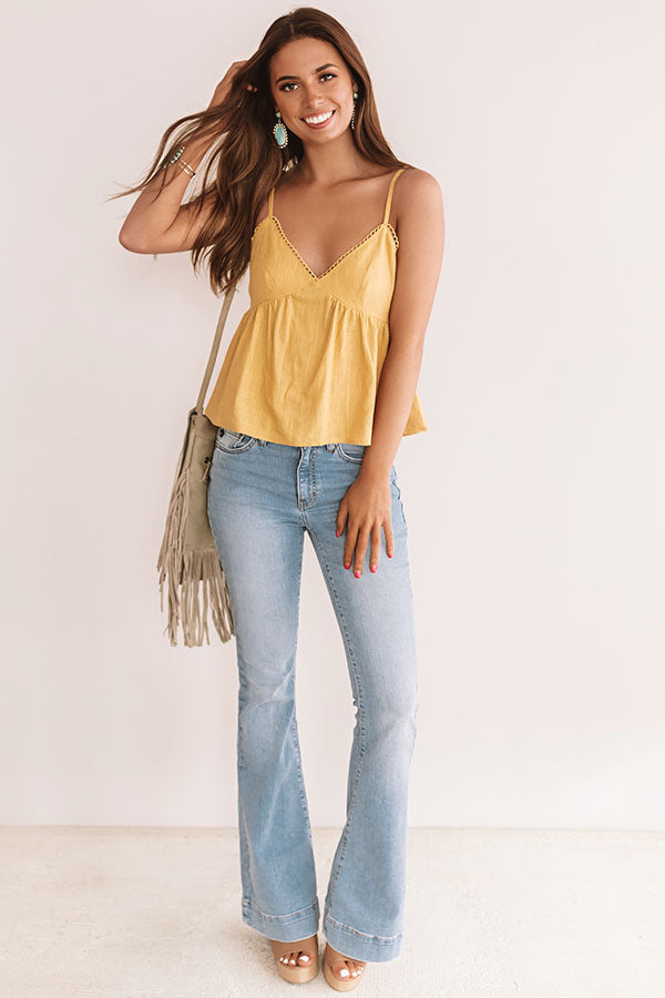 Meant For Margs Babydoll Tank In Primrose Yellow Image - 1