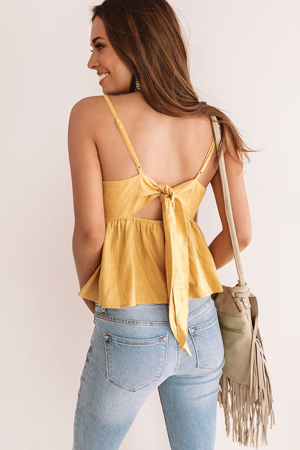 Meant For Margs Babydoll Tank In Primrose Yellow Image - 4