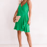 Jetsetter Chic Ruffle Dress In Kelly Green Image - 1