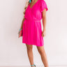 Venture To The Venue Dress In Hot Pink Image - 1