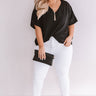 Vistas And Vino Shift Top in Black Curves Image - 1