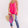 The Beauty Shift Tank In Hot Pink Image - 1
